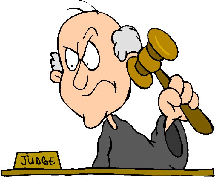 court clipart angry judge