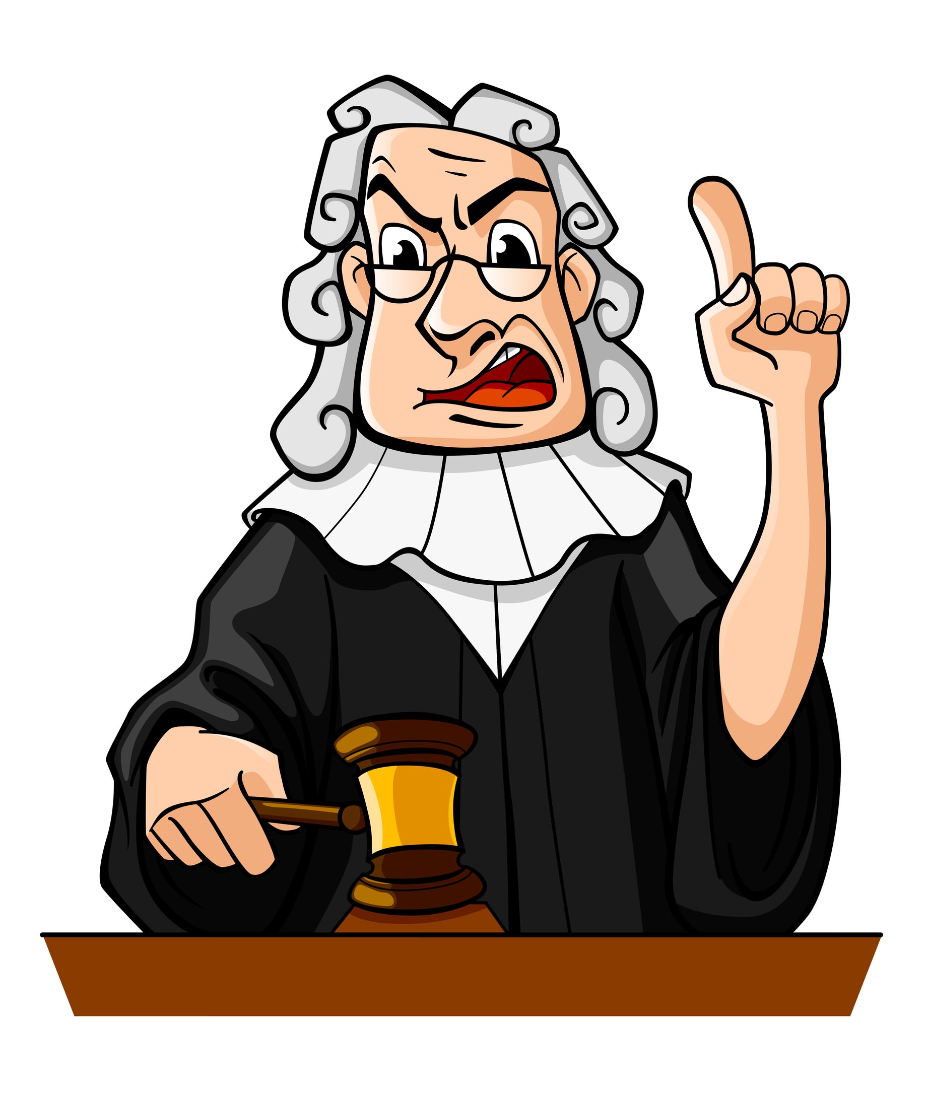 Jury clipart preliminary hearing. Free cartoon judge download