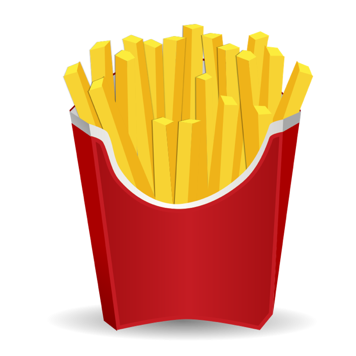 fries clipart transparent background