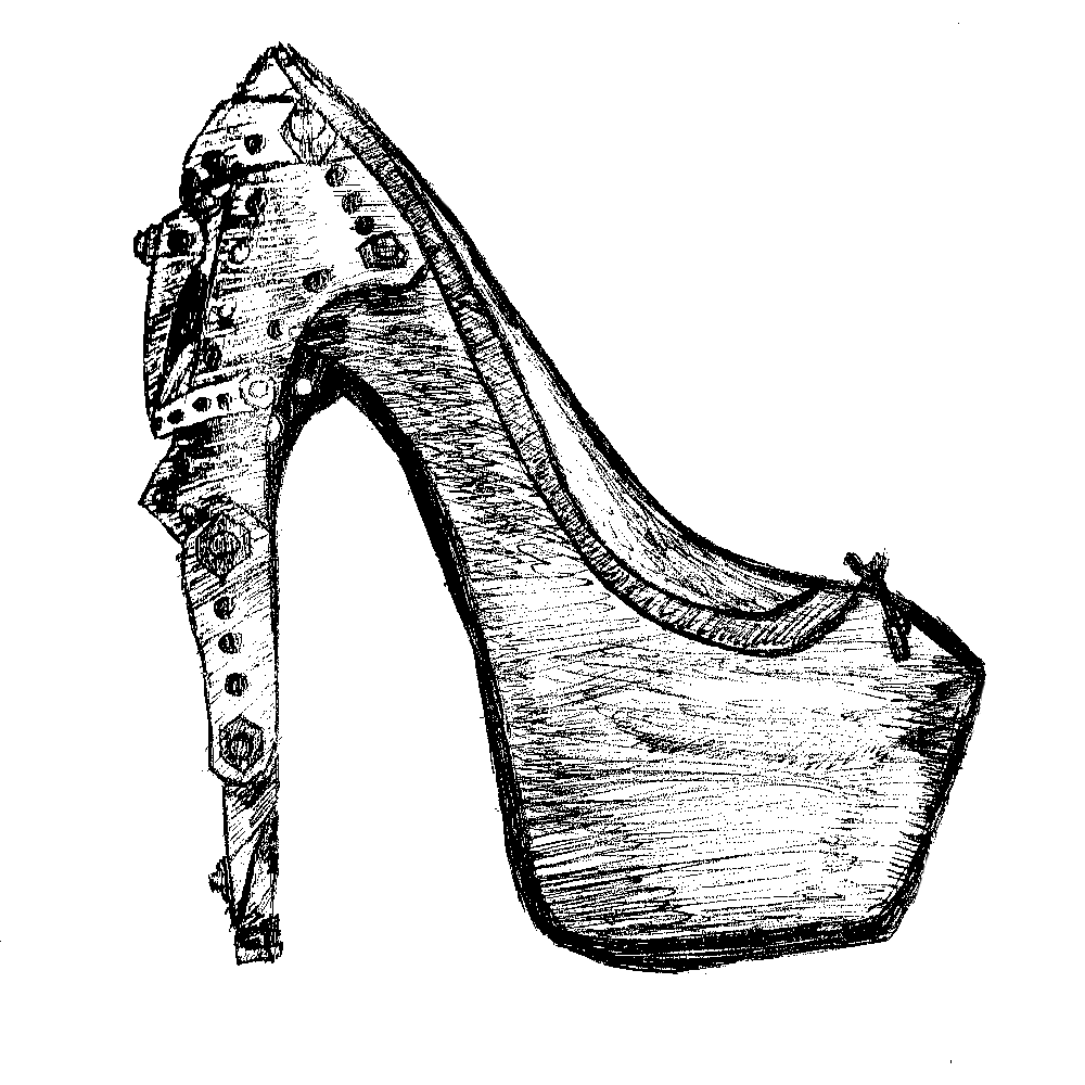 heels clipart drawing