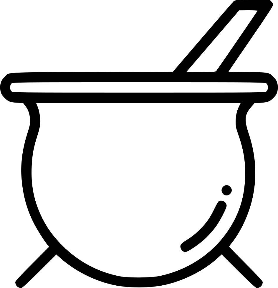 smoking clipart cauldron