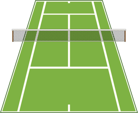 court clipart tennis