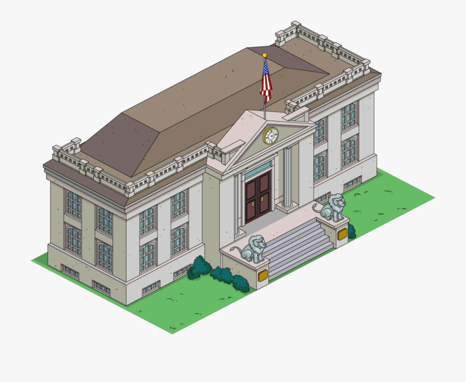 Image tapped out simpsons. Courthouse clipart animated