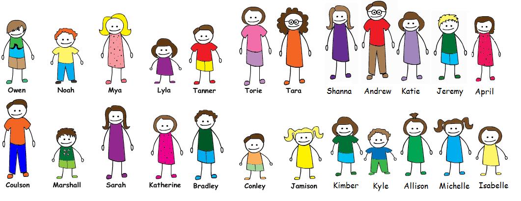 Cousins clipart. A new cousin to