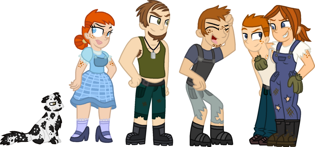 Cousins clipart big small family. Scott s by starryoak