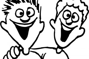cousins clipart clipart black and white