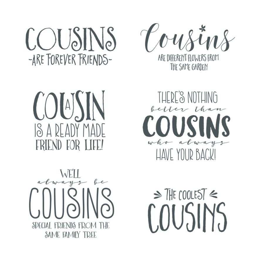 cousins clipart cousin word