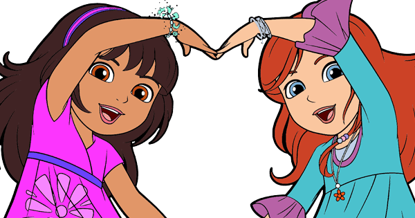 cousins clipart dora and friend