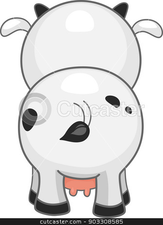 cows clipart back