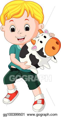 cow clipart boy