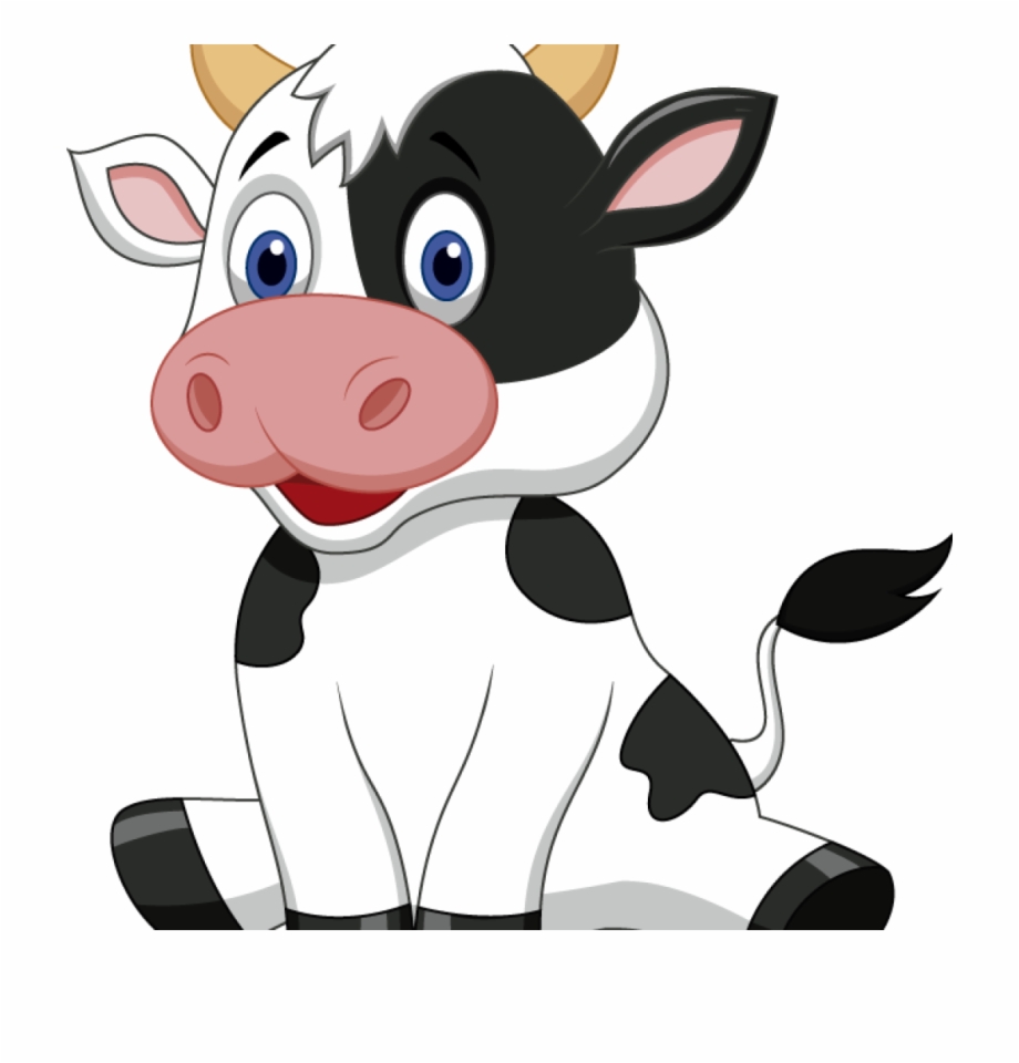 Cow clipart cat. Funny animais da fazenda