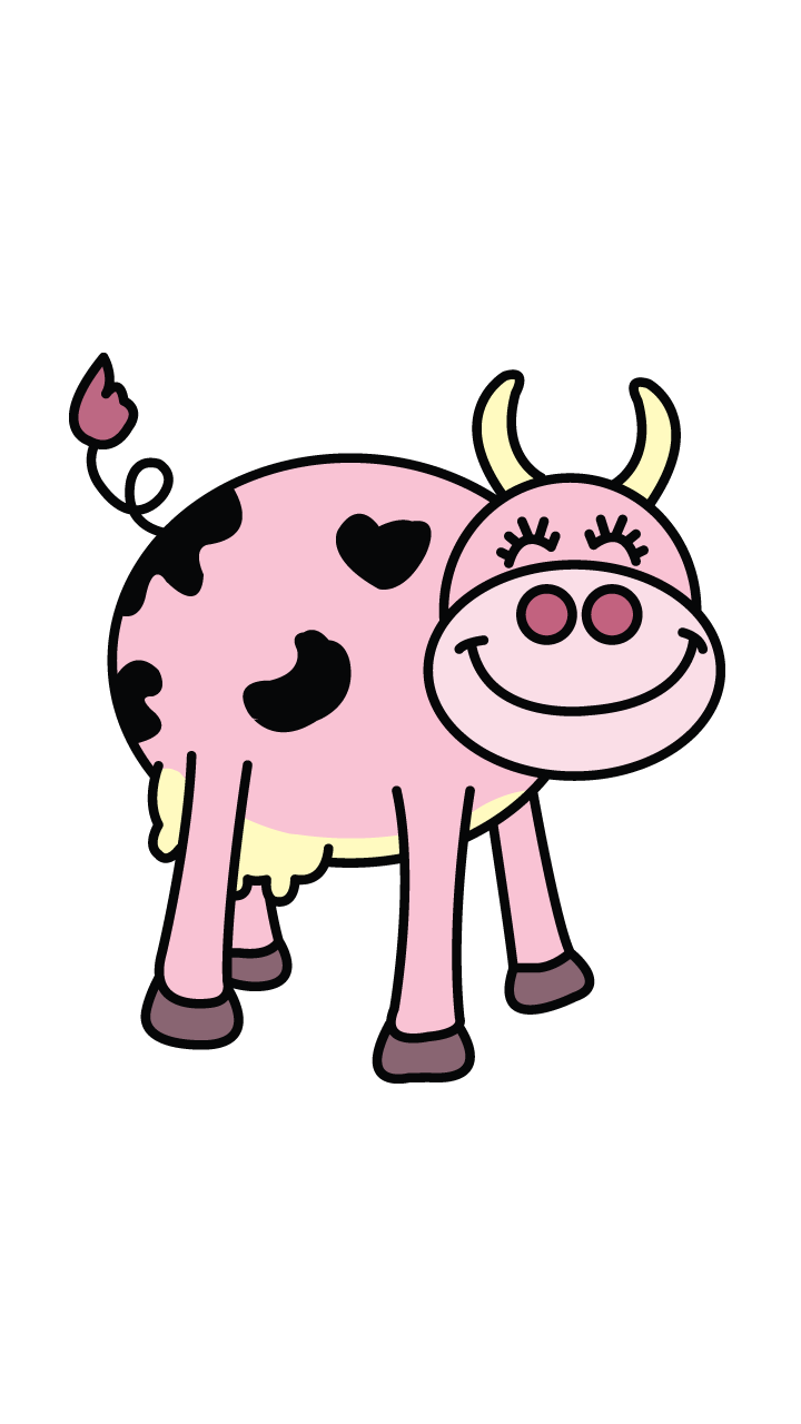 cows clipart easy