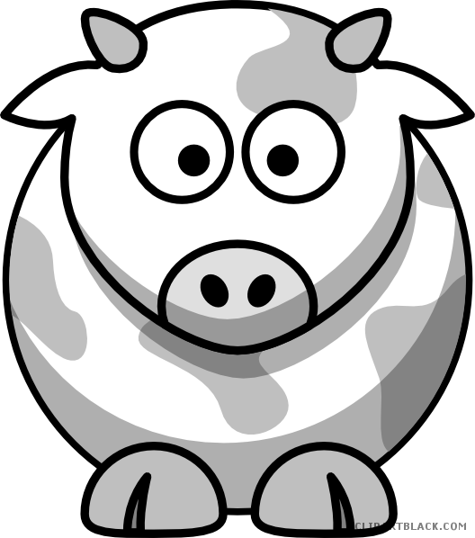 cow clipart outline