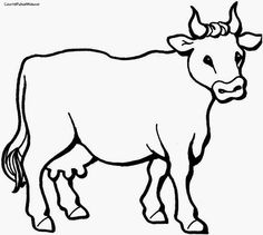 cows clipart sketch
