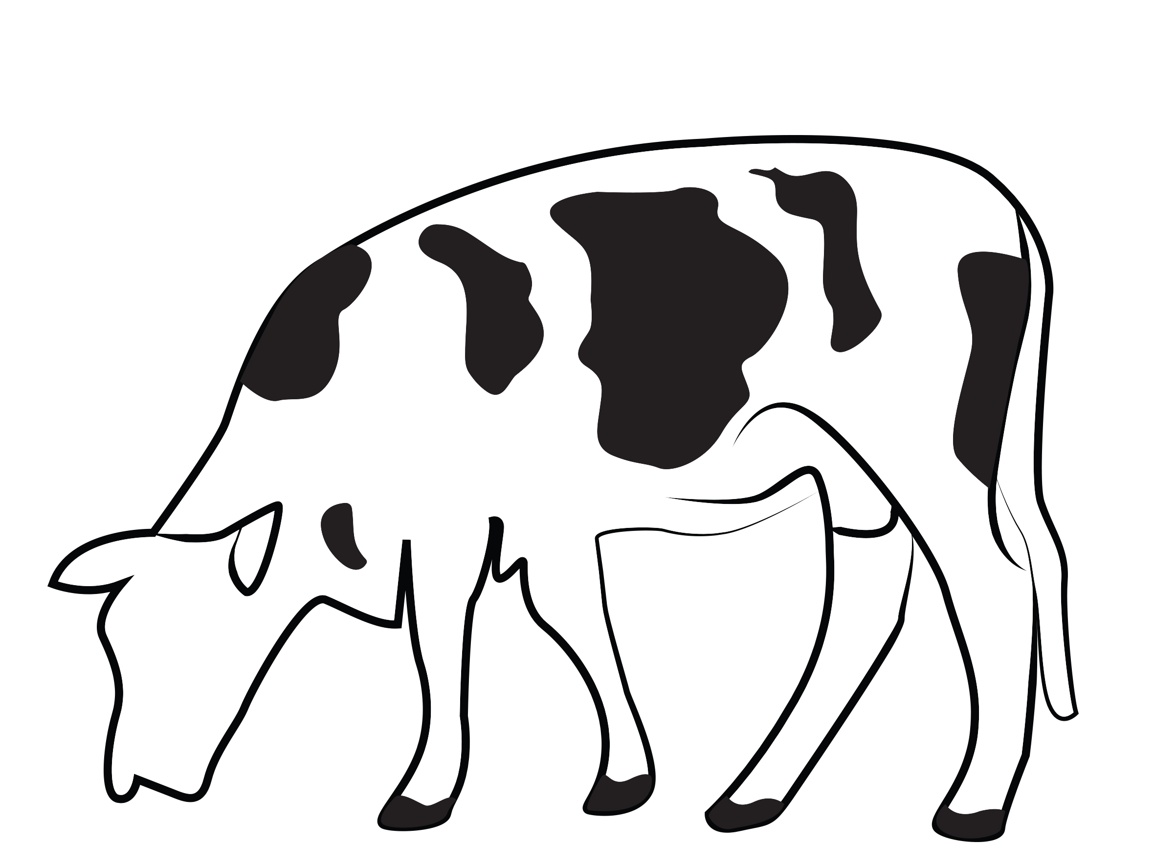 cow clipart stable