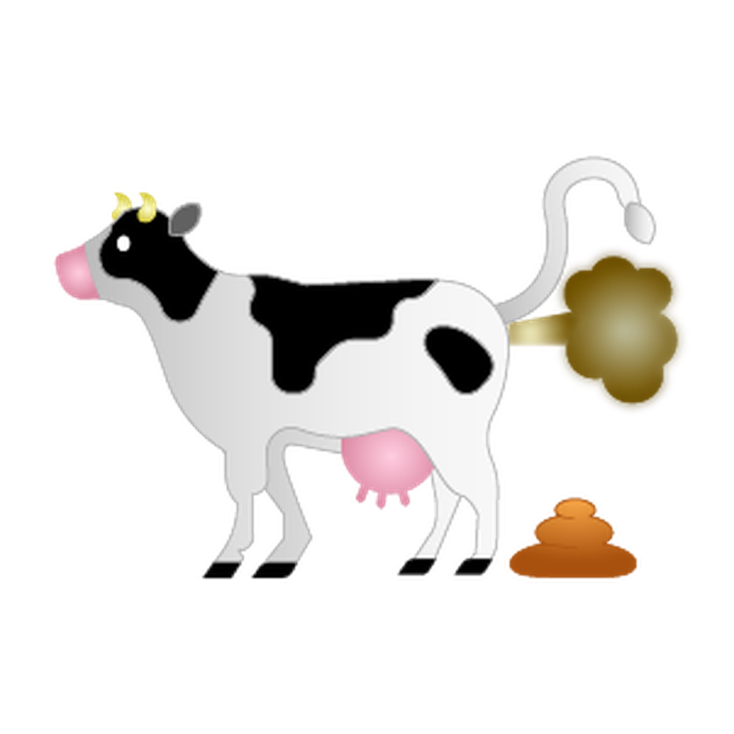 cow clipart waste