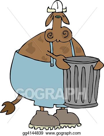 cow clipart waste