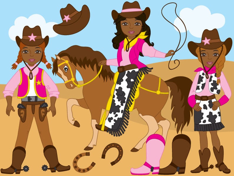 cowboy clipart african american