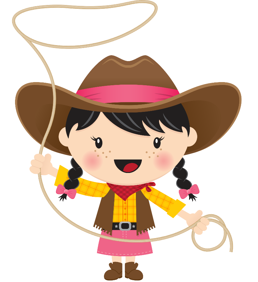 Pin by marina on. Cowgirl clipart cartoon