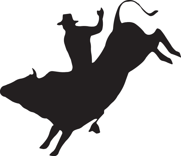 Poop clipart bull. Rider silhouette 