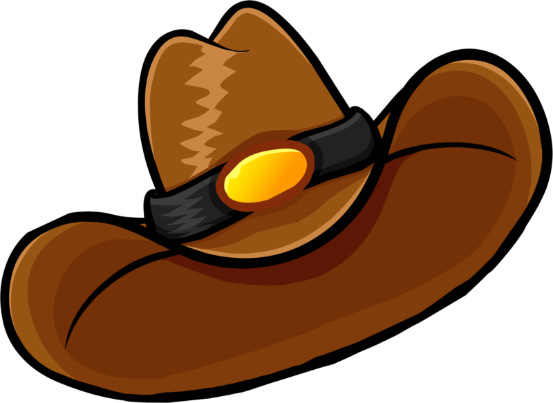 cowboy clipart brown hat