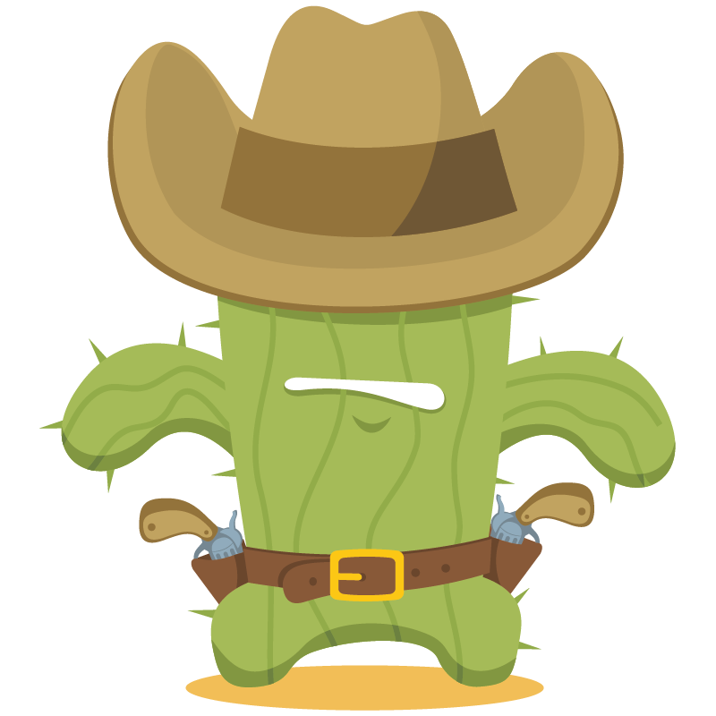 cowboy clipart cactus