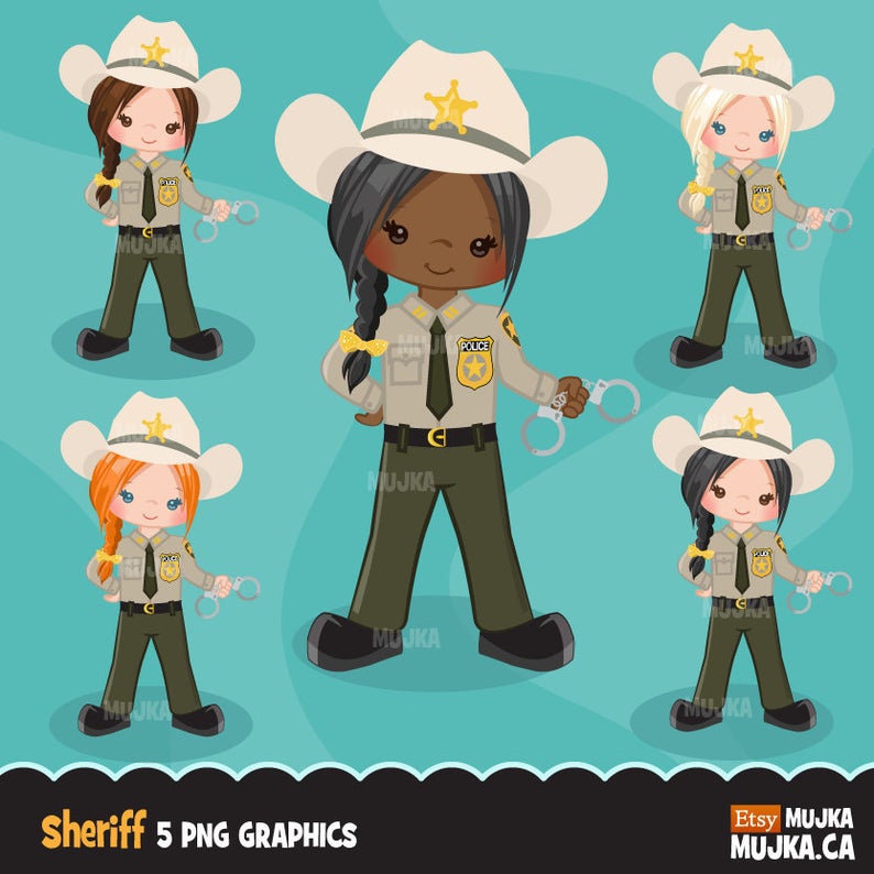 cowboy clipart female sheriff