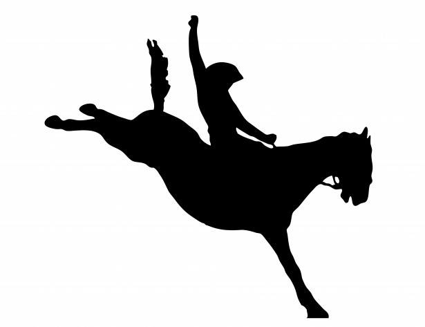 cowboy clipart horse rider