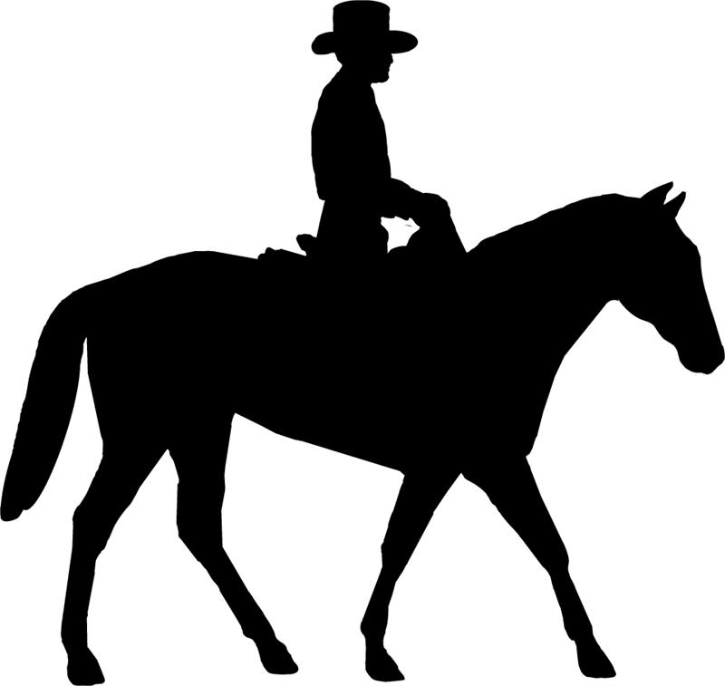 cowboy clipart horseback riding