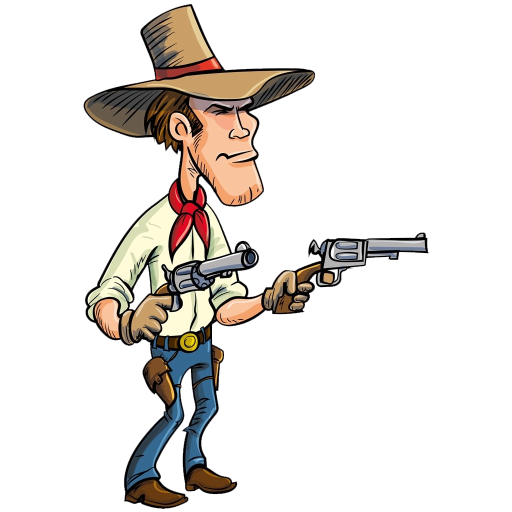Cowboy Guns Clip Art