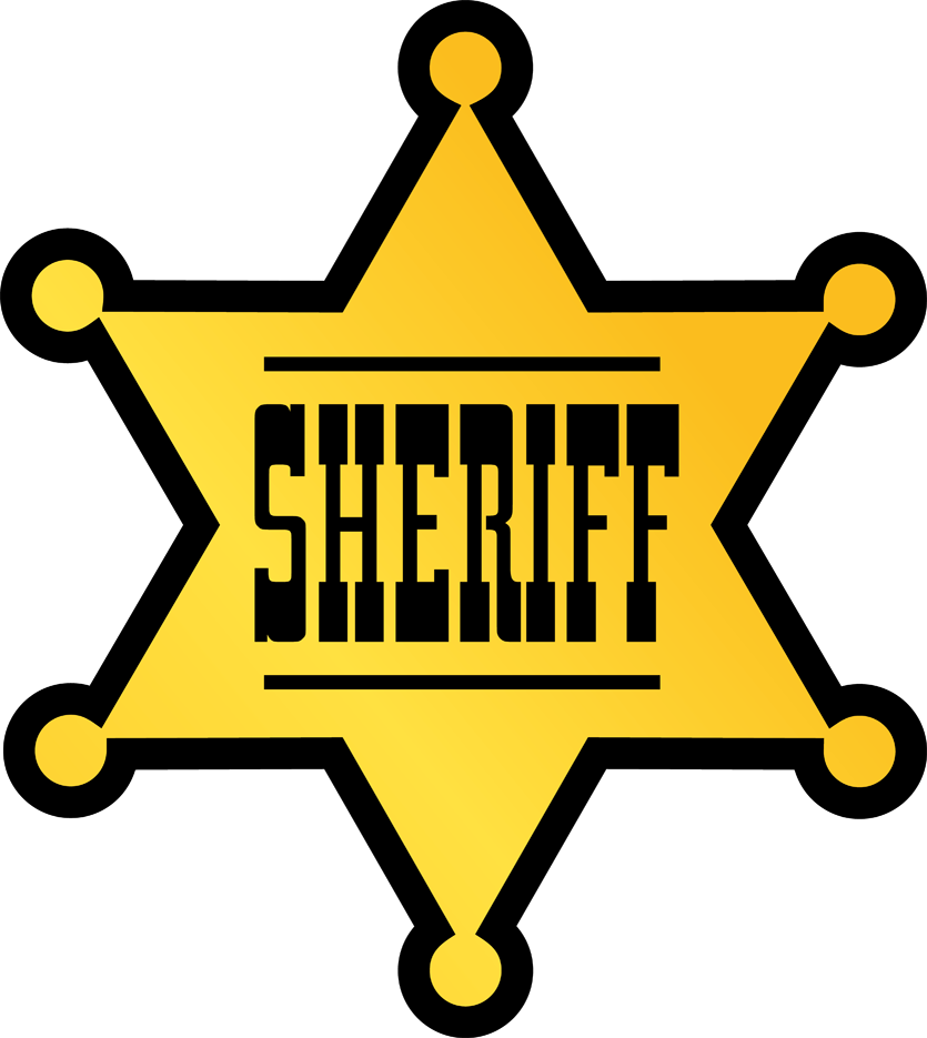 cowboy clipart sheriff badge