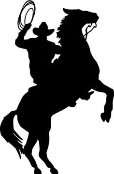 cowboy clipart silhouette