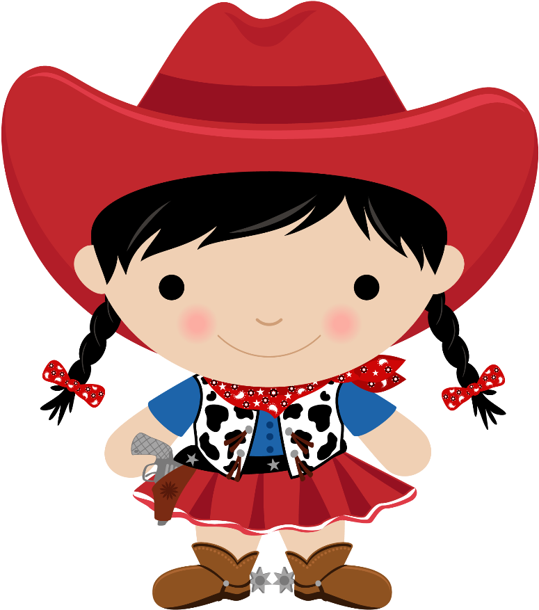 Cowgirl clipart kid. Baby girl 