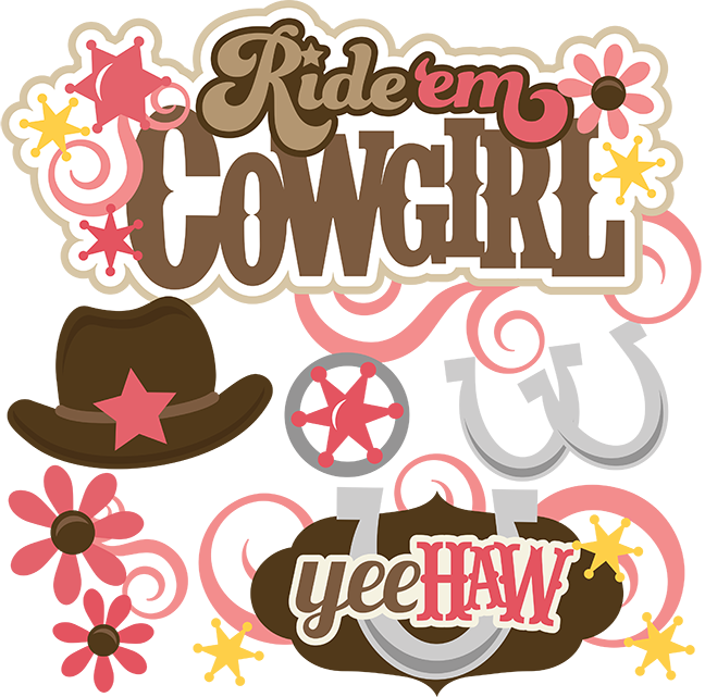 cowgirl clipart word