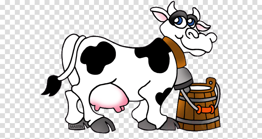 Cow cartoon dairy transparent. Cows clipart dog