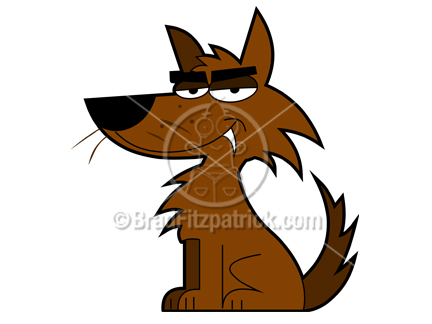 coyote clipart cartoon