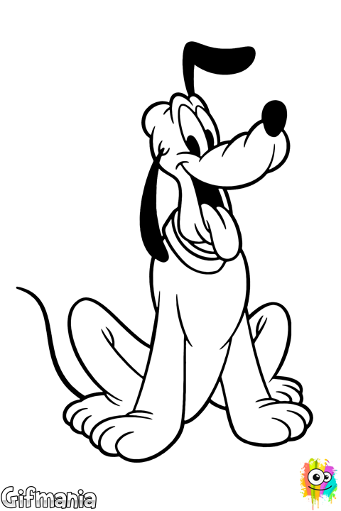 mice clipart colouring page