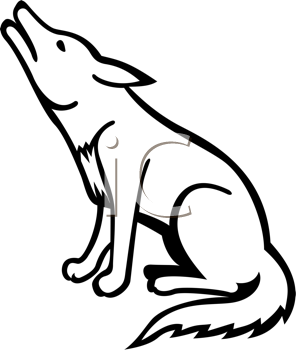 coyote clipart simple