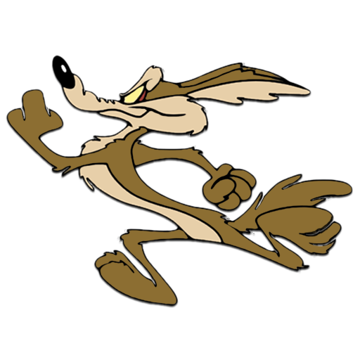 Road runner and wile. Roadrunner clipart wiley