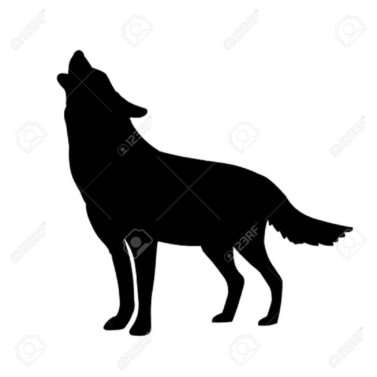 coyote clipart wolf profile