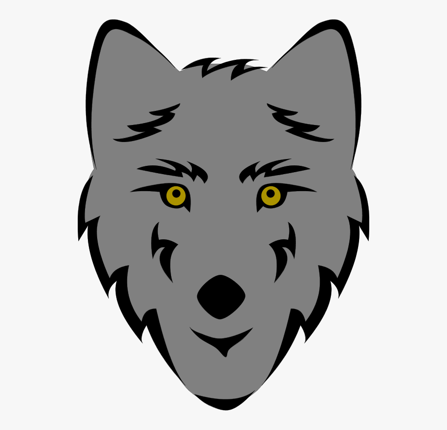 Free stylized geraldg . Wolf clipart wolf head