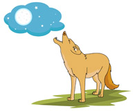 coyote clipart wolf side view