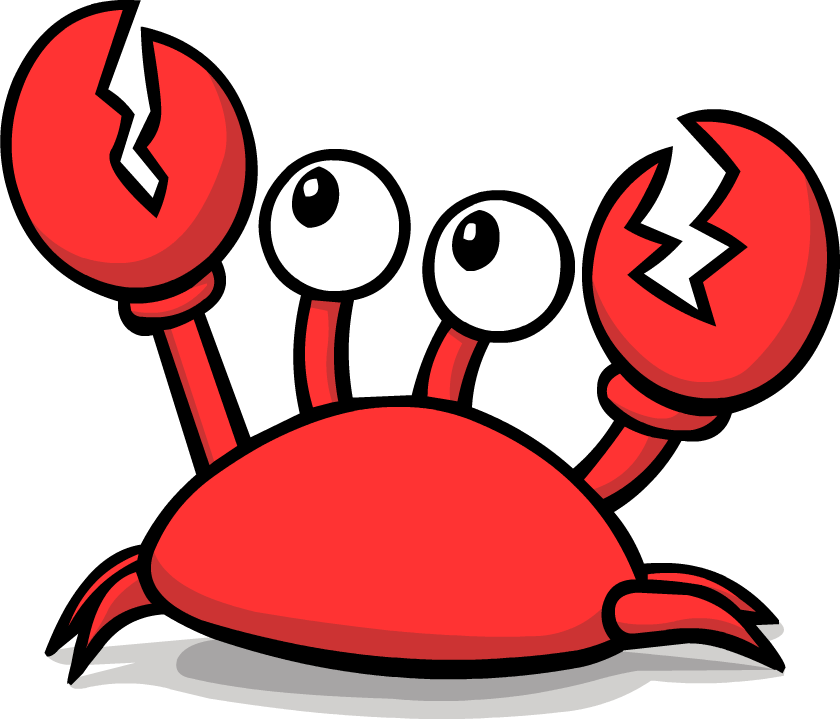 Crab angry clip art. Nautical clipart number