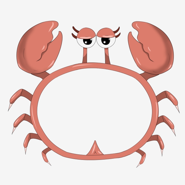 crab clipart border