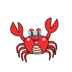 crab clipart carb