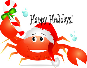 crab clipart christmas