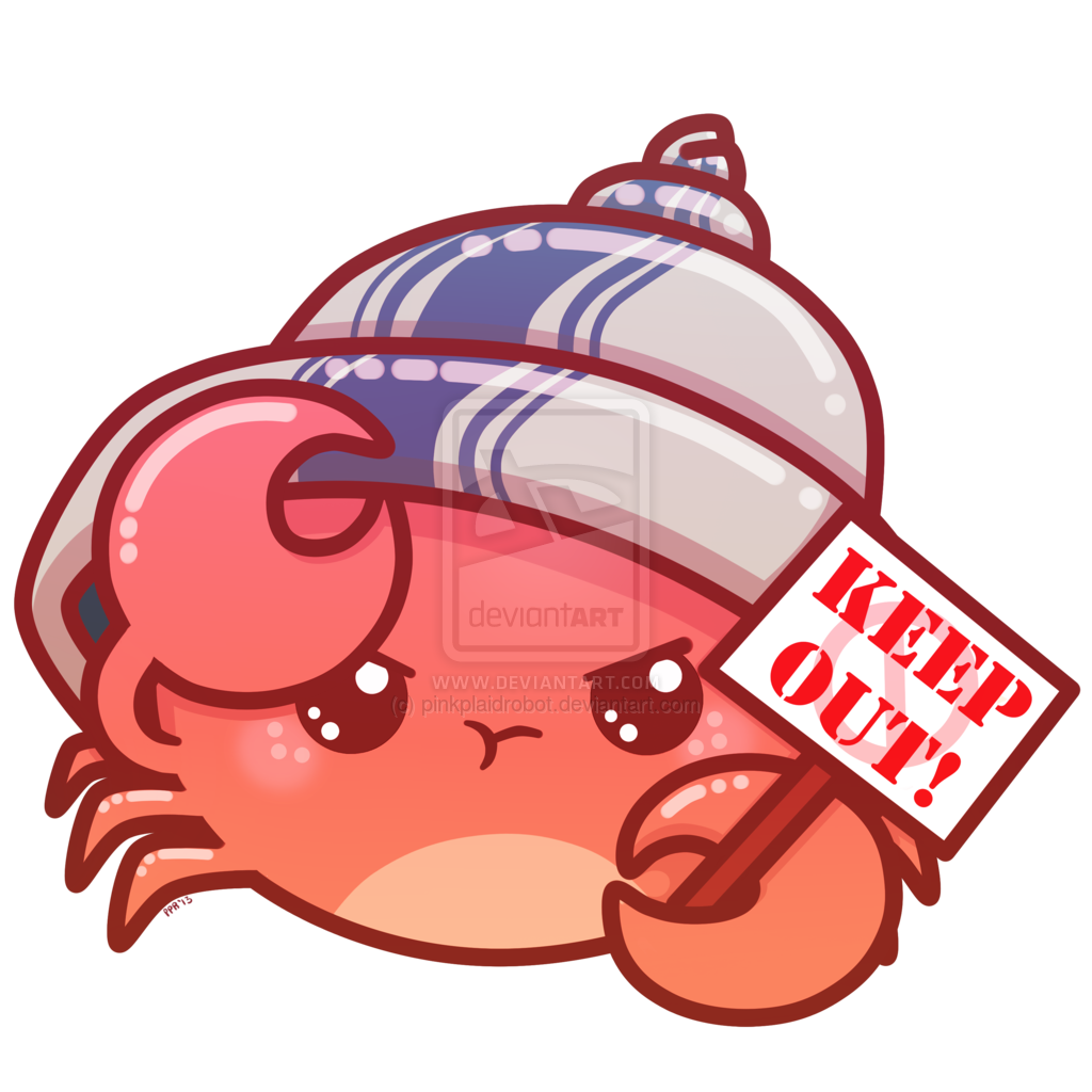 Hermit crab cute pencil. Gloves clipart animated