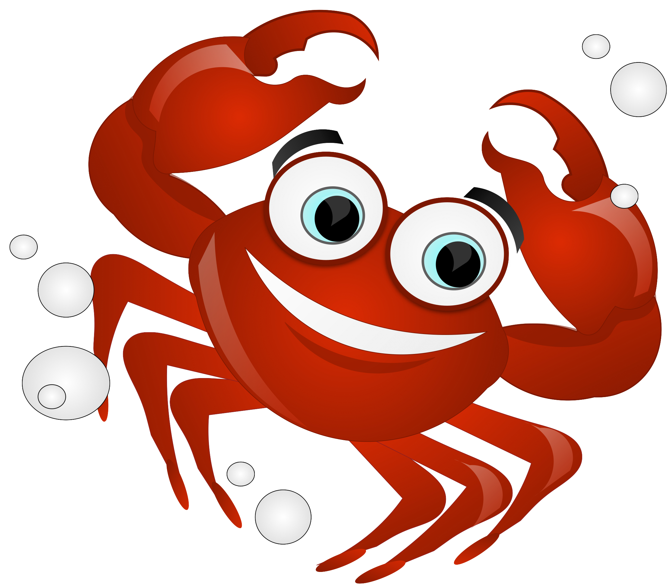 crab clipart description