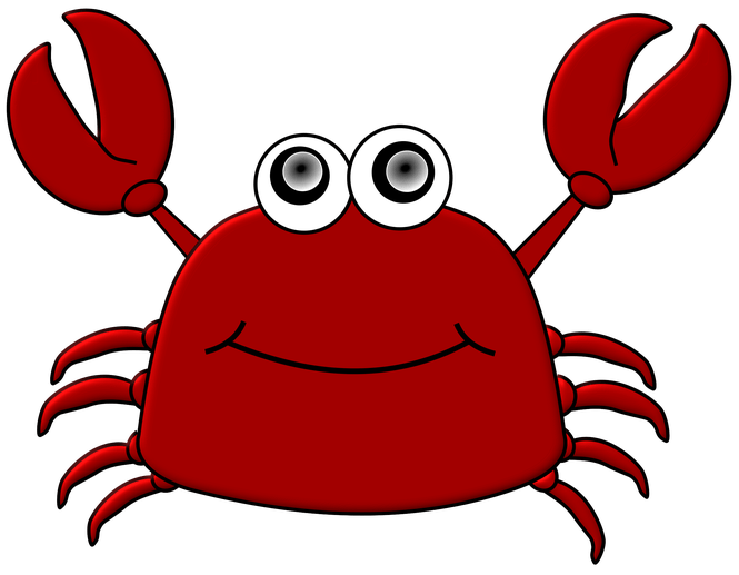 crab clipart free vector