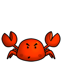 crab clipart kawaii